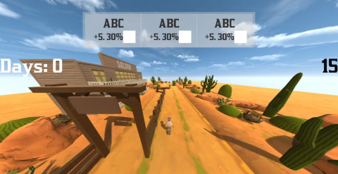 MSUFCU Cowboy Game Screenshot of Gameplay